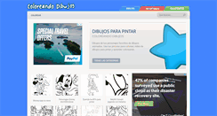 Desktop Screenshot of coloreandodibujos.com